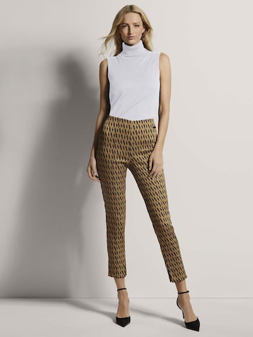 Coupe slim Pantalon MADELEINE en marron