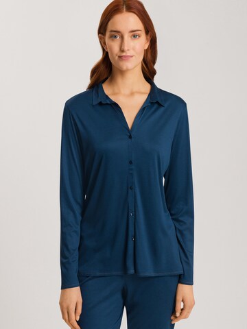 Hanro Slaapshirt 'Grand Central' in Blauw: voorkant