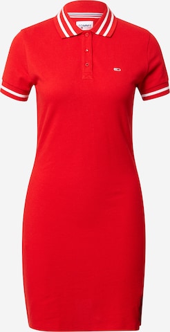 Tommy Jeans - Vestido em vermelho: frente