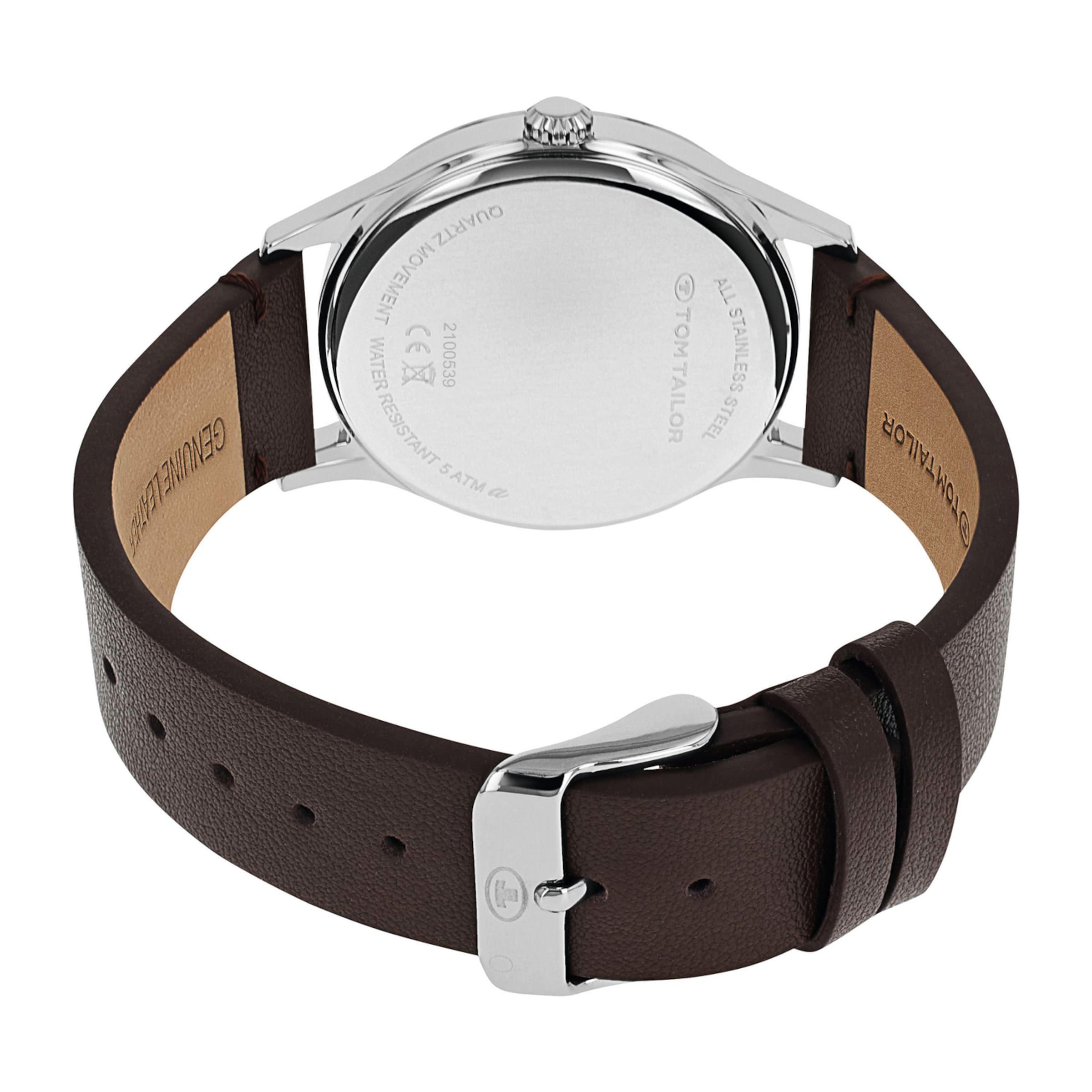 TOM TAILOR Analog Watch in Brown