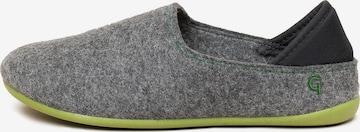 Gottstein Classic Flats 'Wool Slip-On' in Grey: front