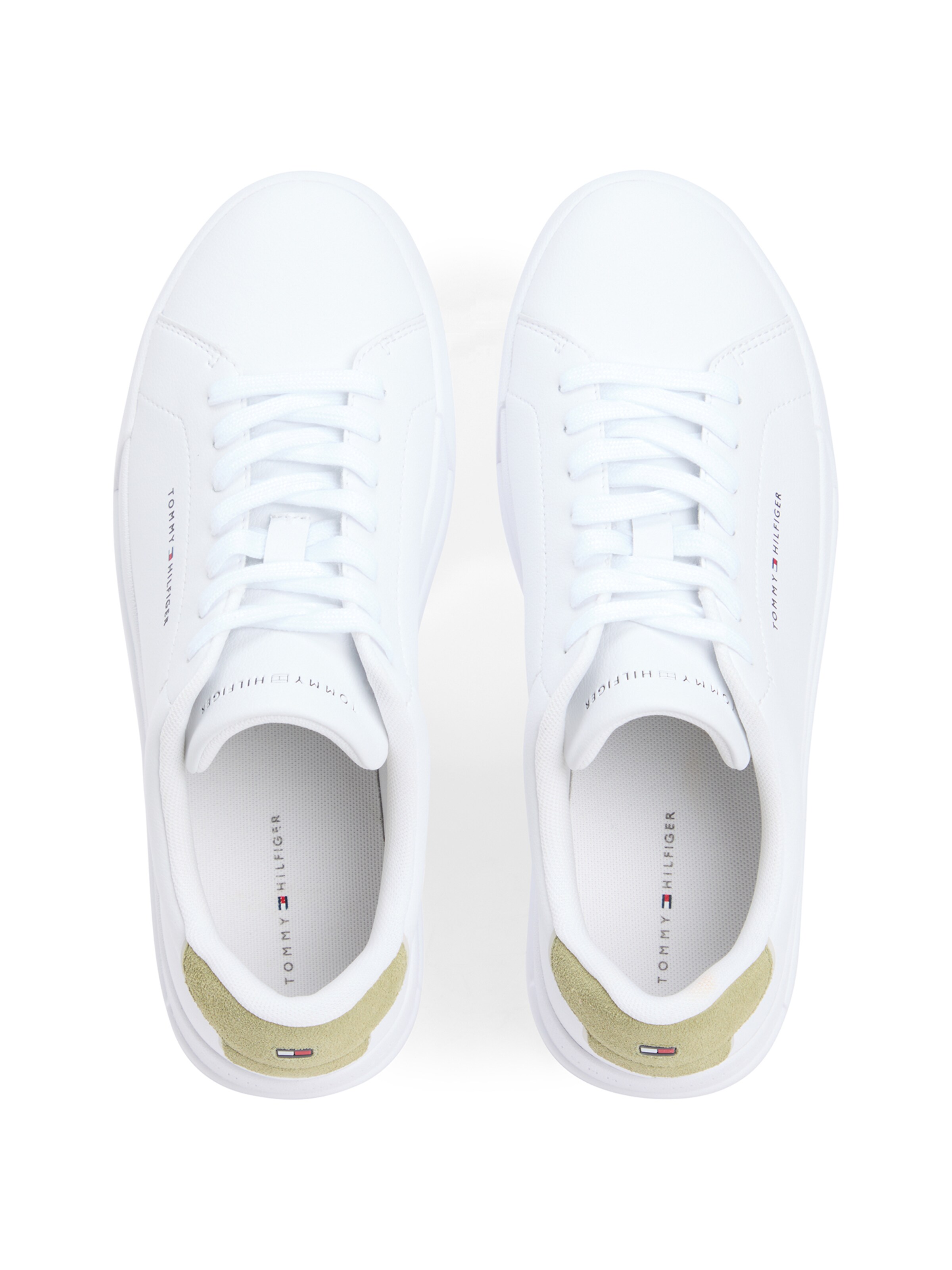 Baskets basses 'COURT  ESS' TOMMY HILFIGER en blanc
