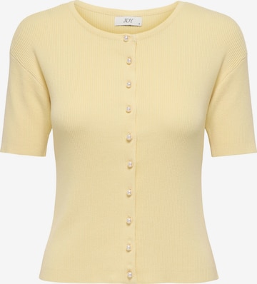 JDY Gebreid vest 'JDYGaby' in Geel: voorkant