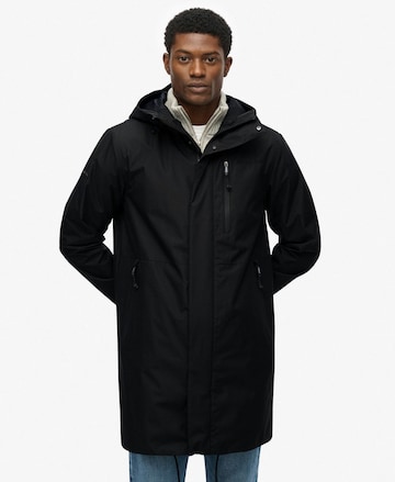 Parka mi-saison Superdry en noir