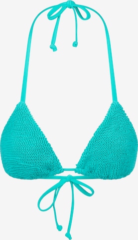 Moda Minx Triangel Bikinitop in Blauw: voorkant