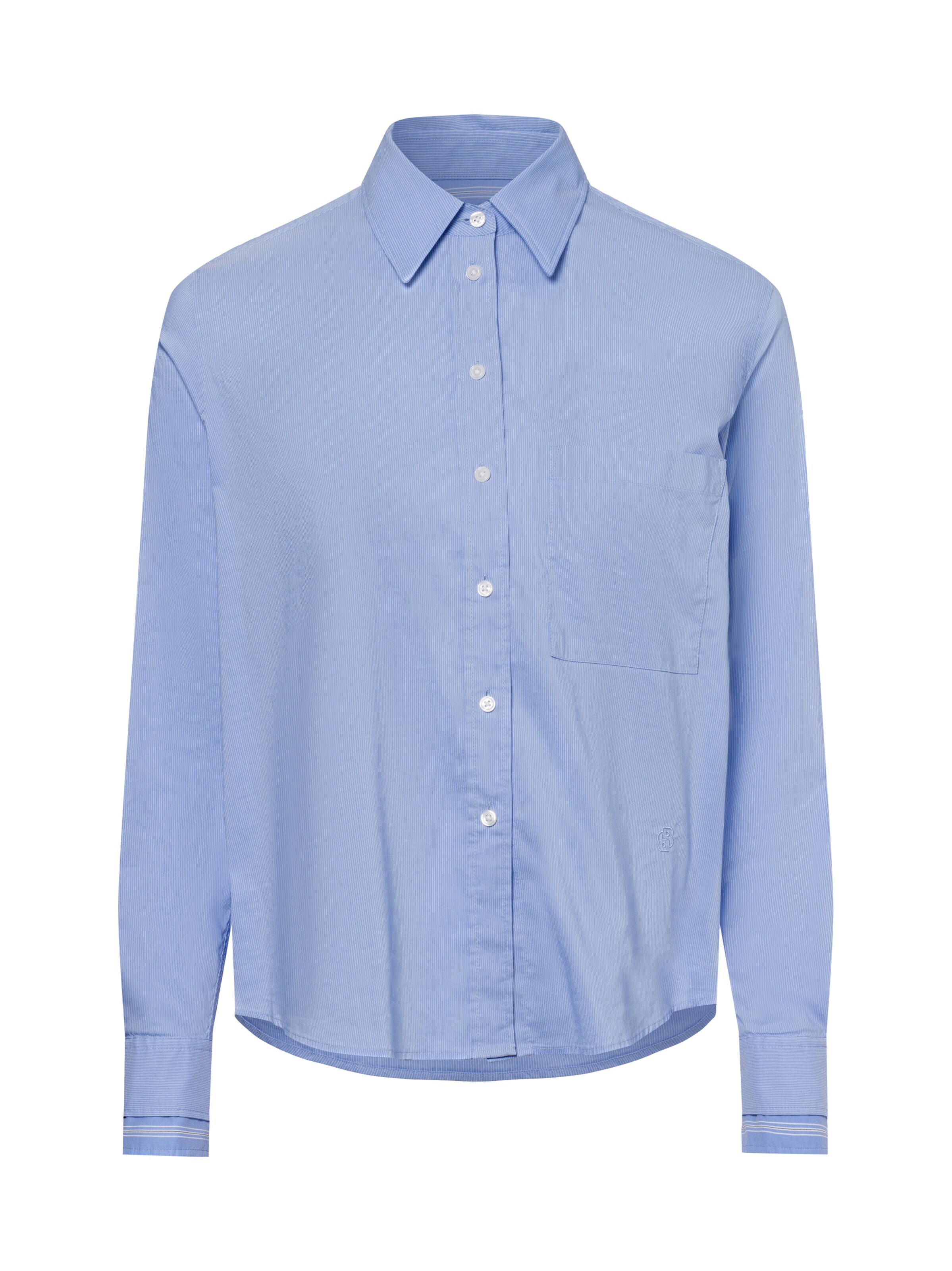 BOSS Hemdbluse in Blau: Vorderseite