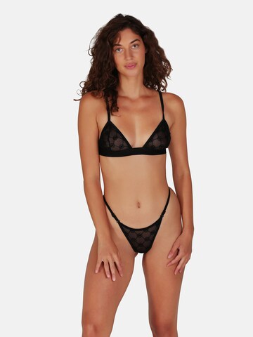 OW Collection Triangle Bra 'MONA' in Black: front