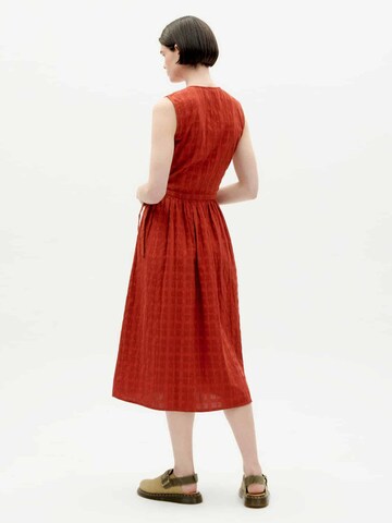 Thinking MU Dress ' Cuadrito Amapola ' in Red