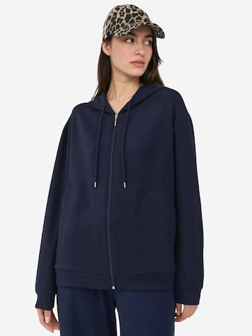 Hiccup Sweatjacke in Blau: Vorderseite