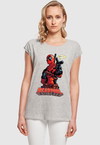 T-shirt 'Deadpool - Hey You' ABSOLUTE CULT en gris : devant