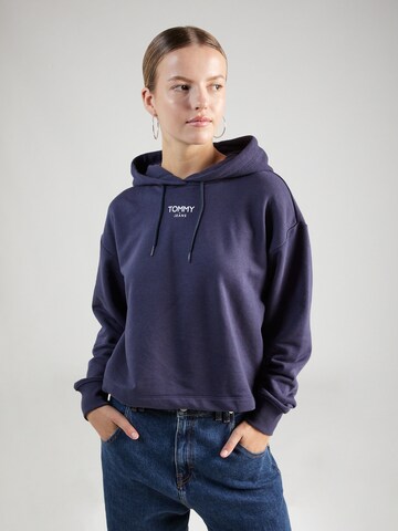 Sweat-shirt Tommy Jeans en bleu : devant