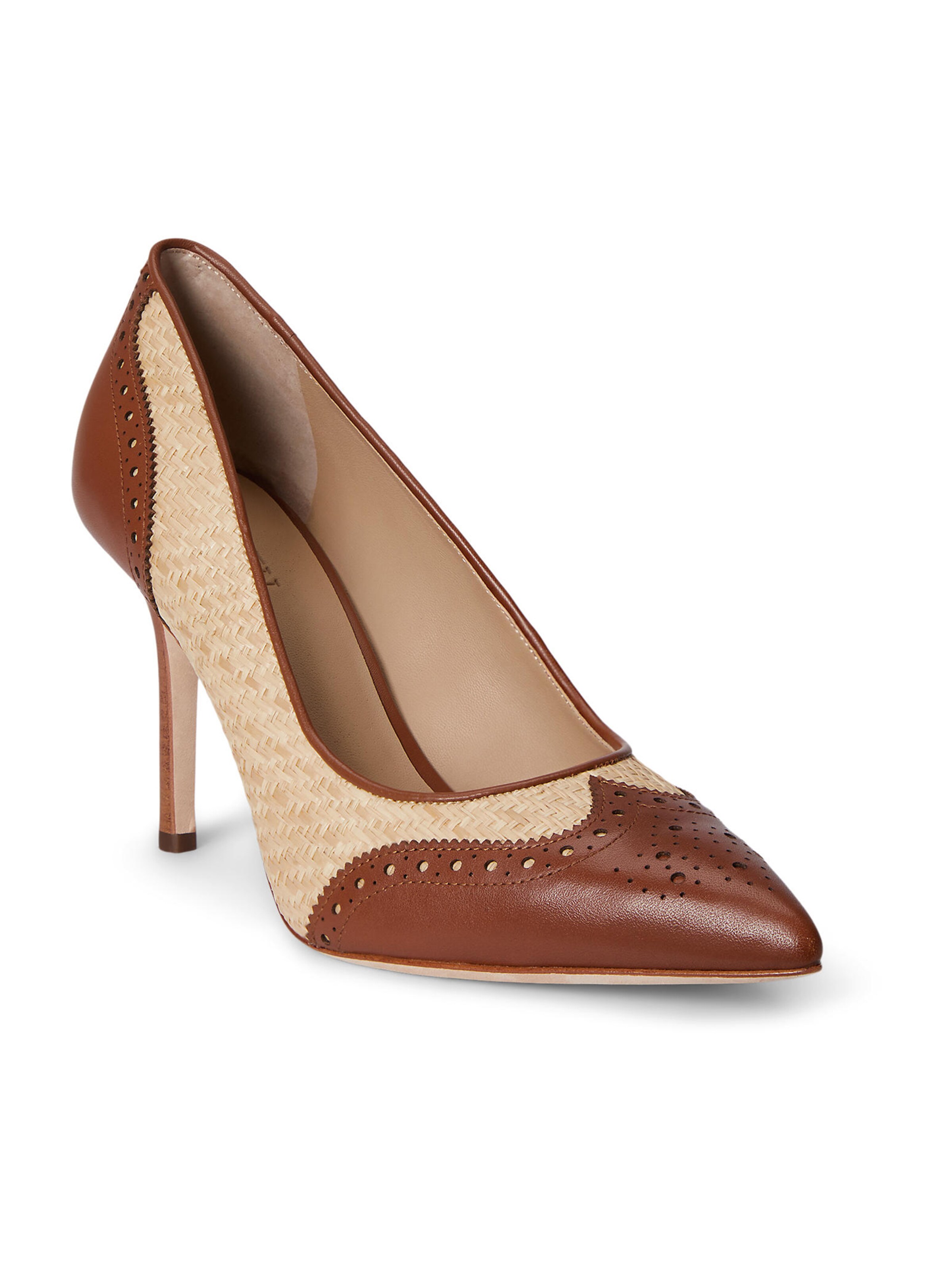 Décolleté 'LYNDEN' di Lauren Ralph Lauren in beige: frontale