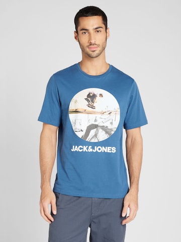 T-Shirt 'NAVIN' JACK & JONES en bleu : devant