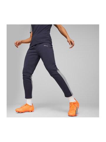 Coupe slim Pantalon de sport PUMA en bleu : devant