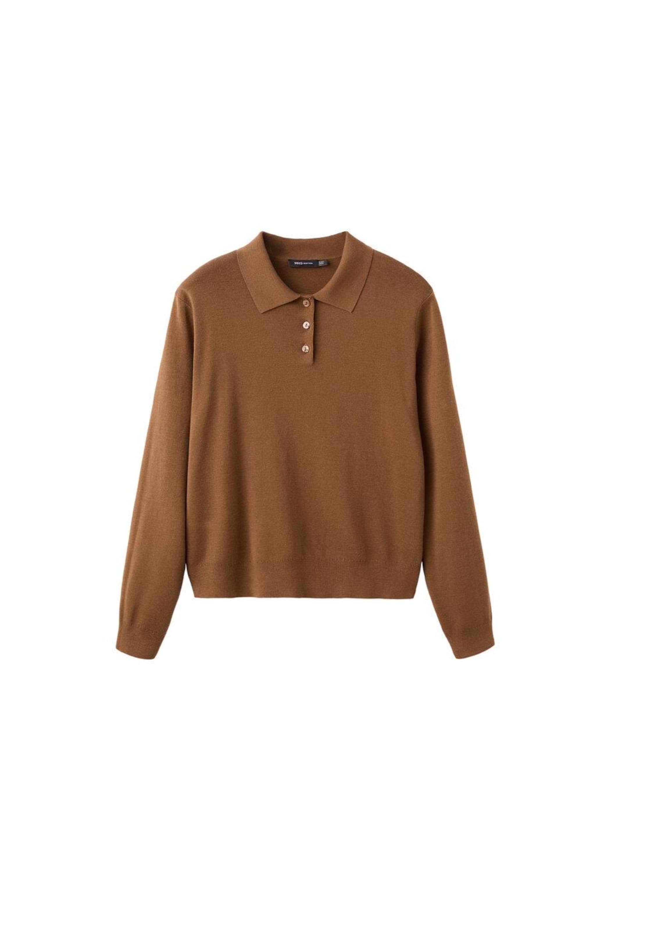 MANGO Sweater 'Olsen' in Brown: front
