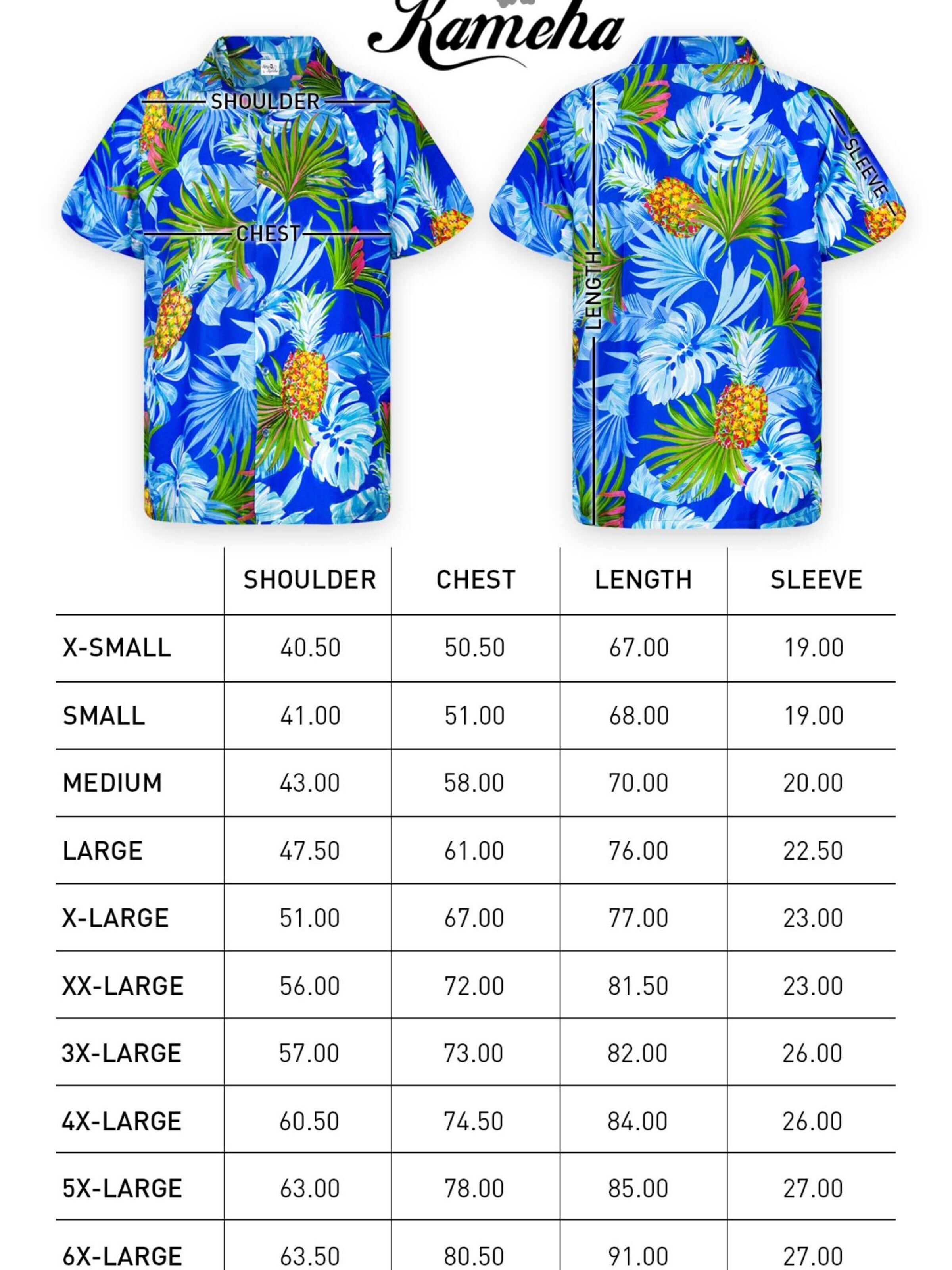 King Kameha - Camiseta 'Pineapple Leaves' en azul