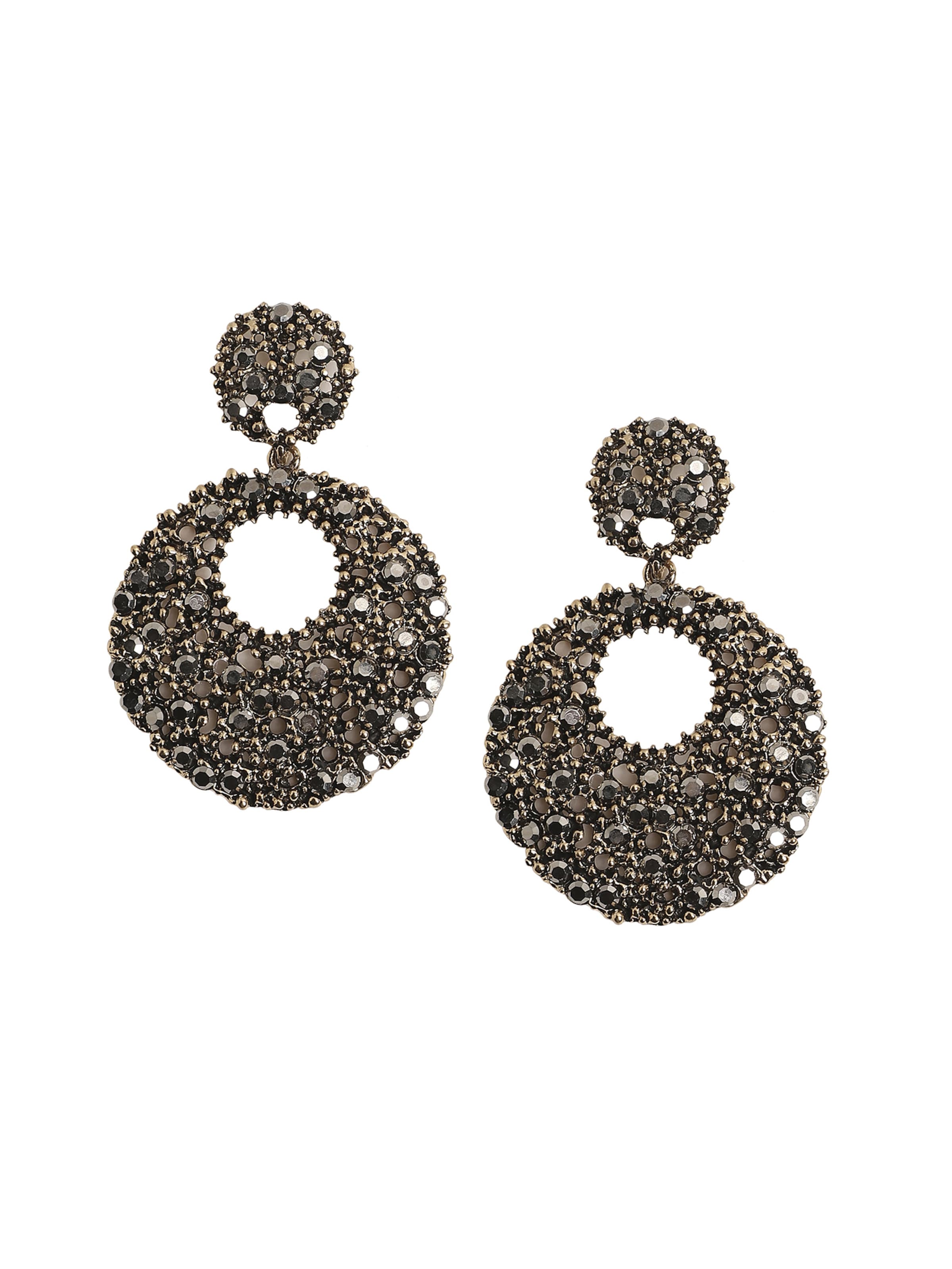 SOHI Kolczyki 'Leighton' w kolorze srebrny: przód