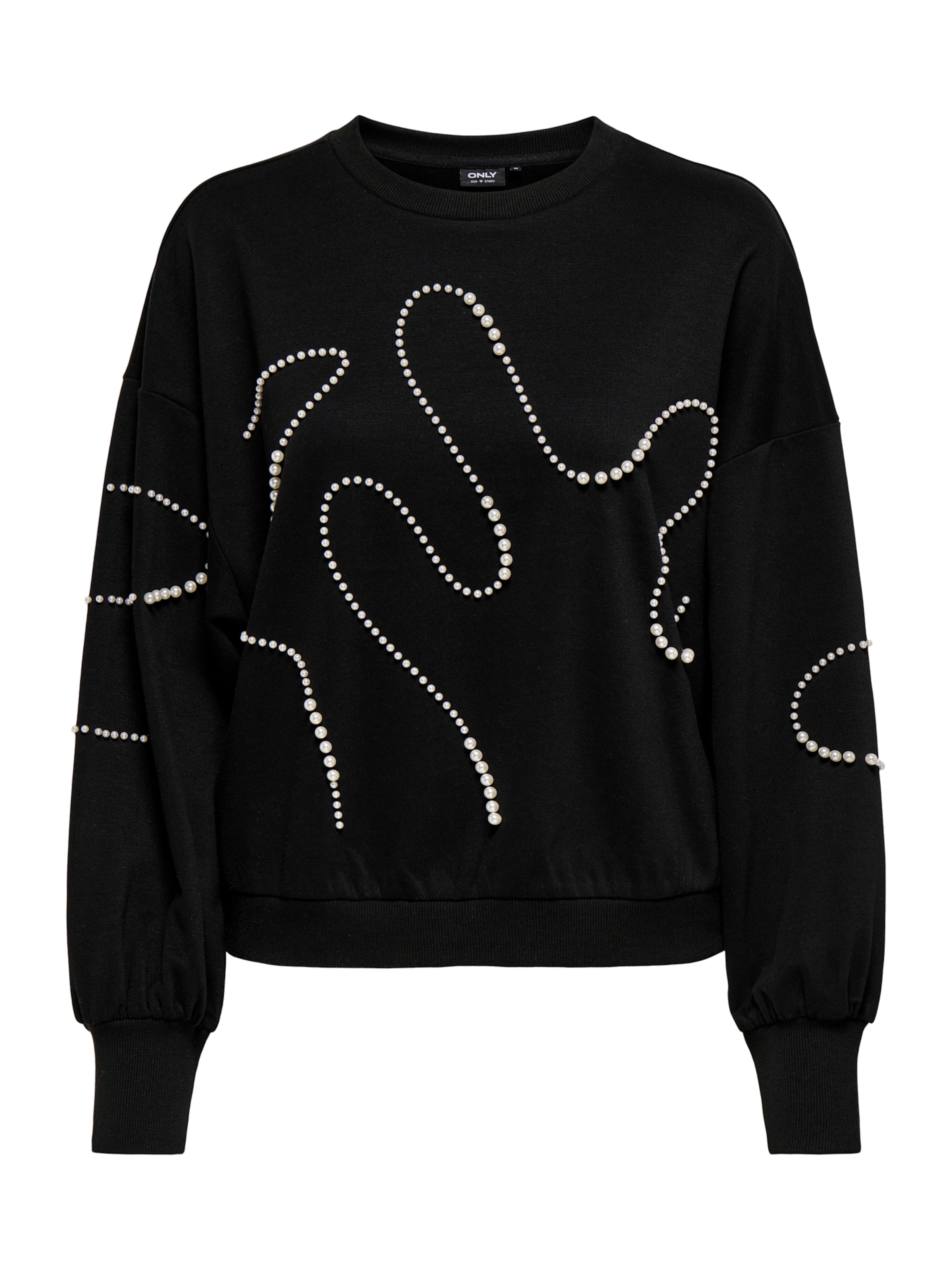 ONLY - Sweatshirt 'ONLBROOK' em preto: frente