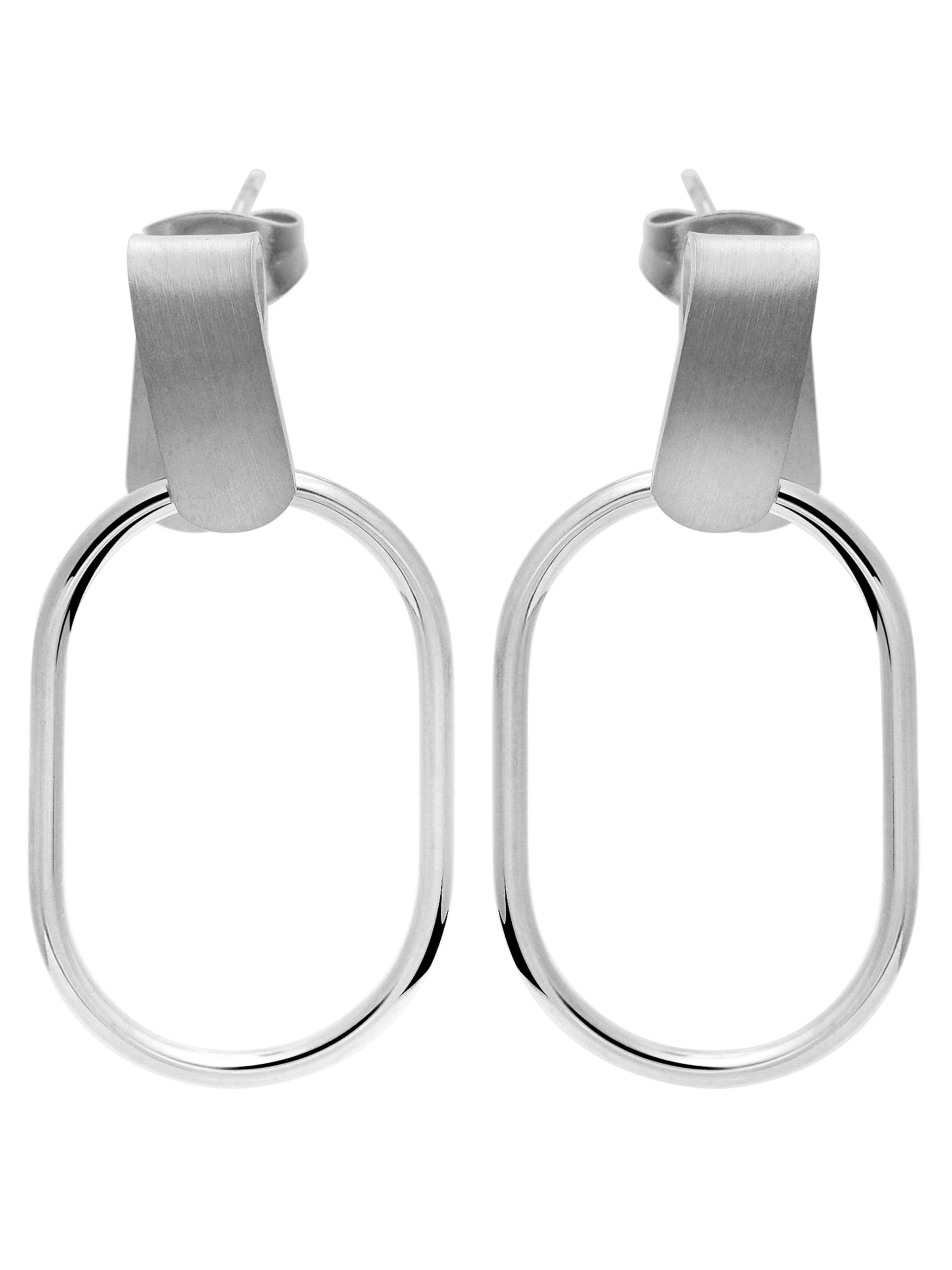 Akzent Earrings 'Aliisa, langlebig' in Silver: front