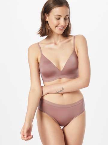 SLOGGI T-shirt Bra 'WOW Comfort' in Brown