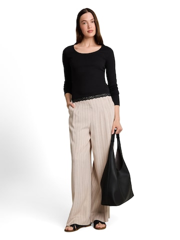 TOM TAILOR DENIM Тениска в черно