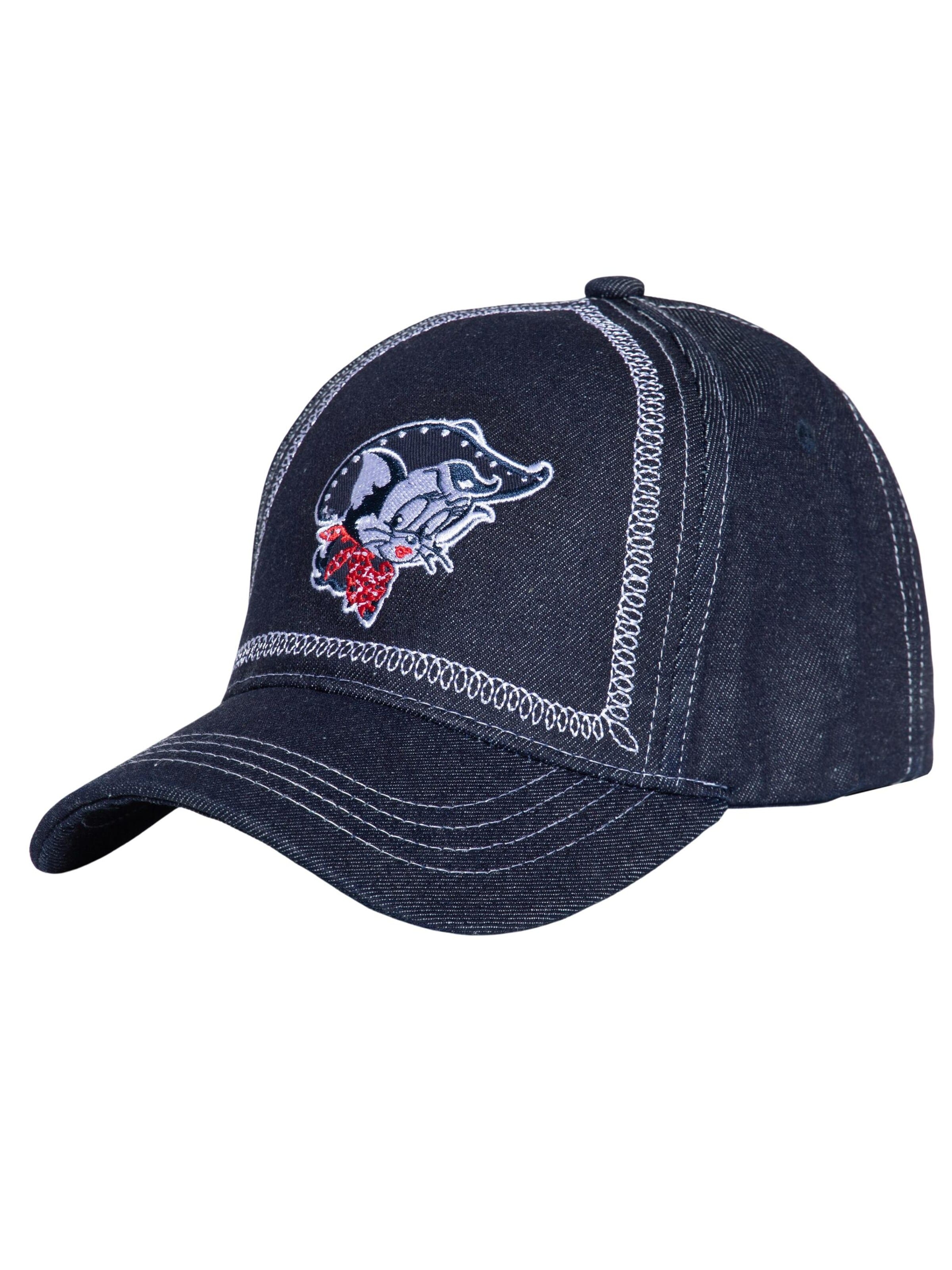 Queen Kerosin Cap 'Rebel At Heart Texas Pride'‌‌‌‌‌‌ in Blau: Vorderseite