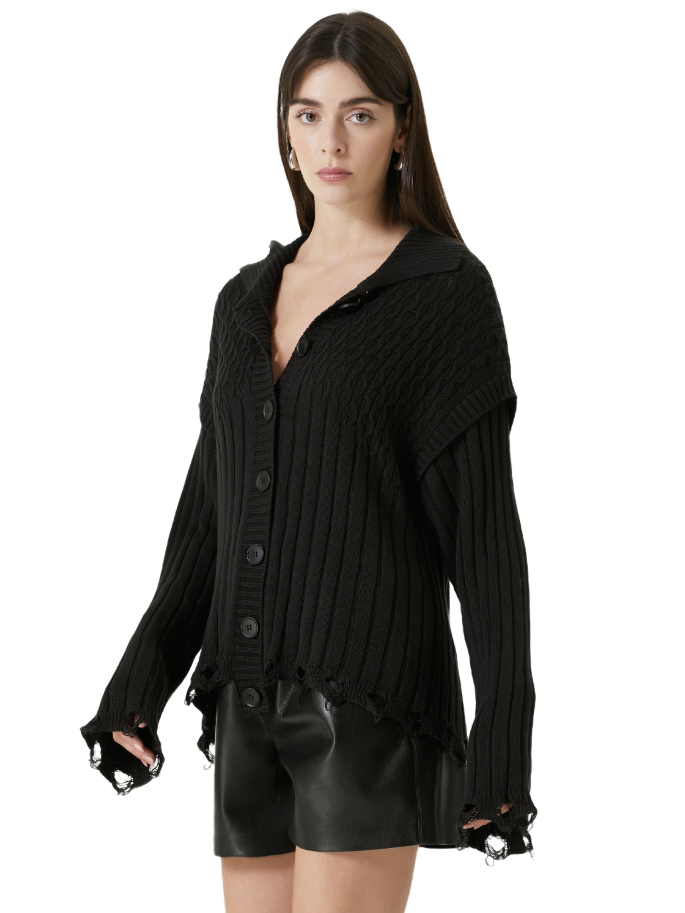 PCFG Sweatvest 'Kadin' in Zwart: voorkant