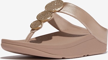FitFlop Zehentrenner 'Dianette' in Gold: Vorderseite