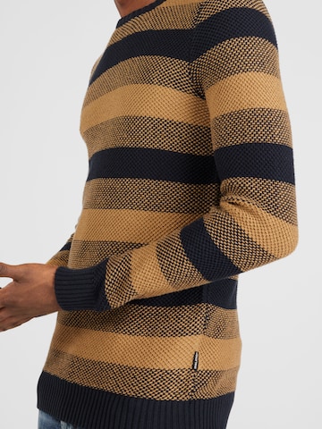BLEND Sweater in Brown
