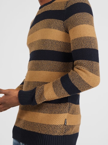 BLEND Pullover in Braun