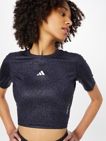 ADIDAS PERFORMANCE Sporttop 'Techfit Print ' in Schwarz