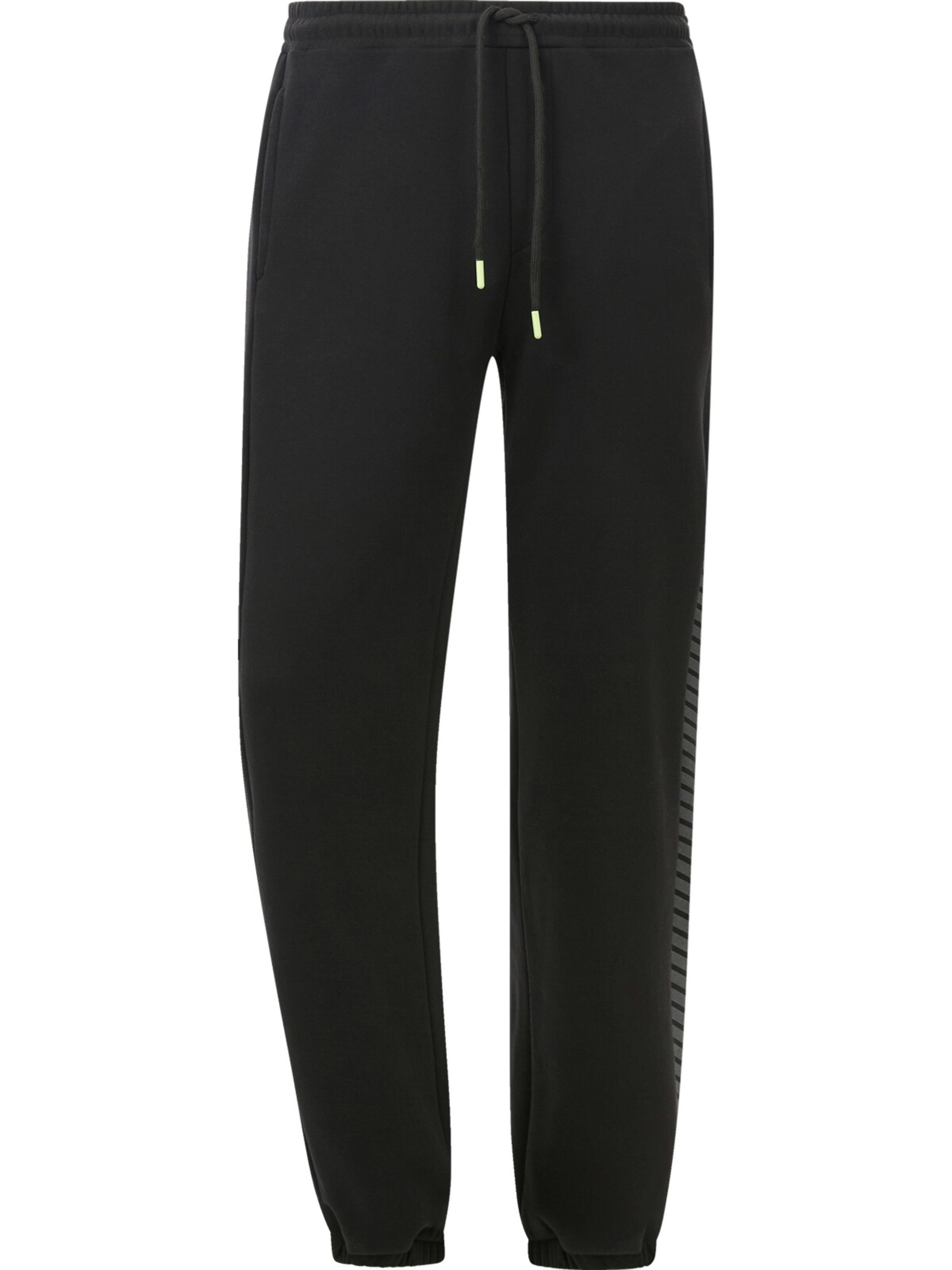 Jan Vanderstorm Tapered Pants 'Kolfinur' in Black: front