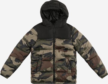 Jack & Jones Junior Talvitakki 'PAUL' värissä vihreä: edessä