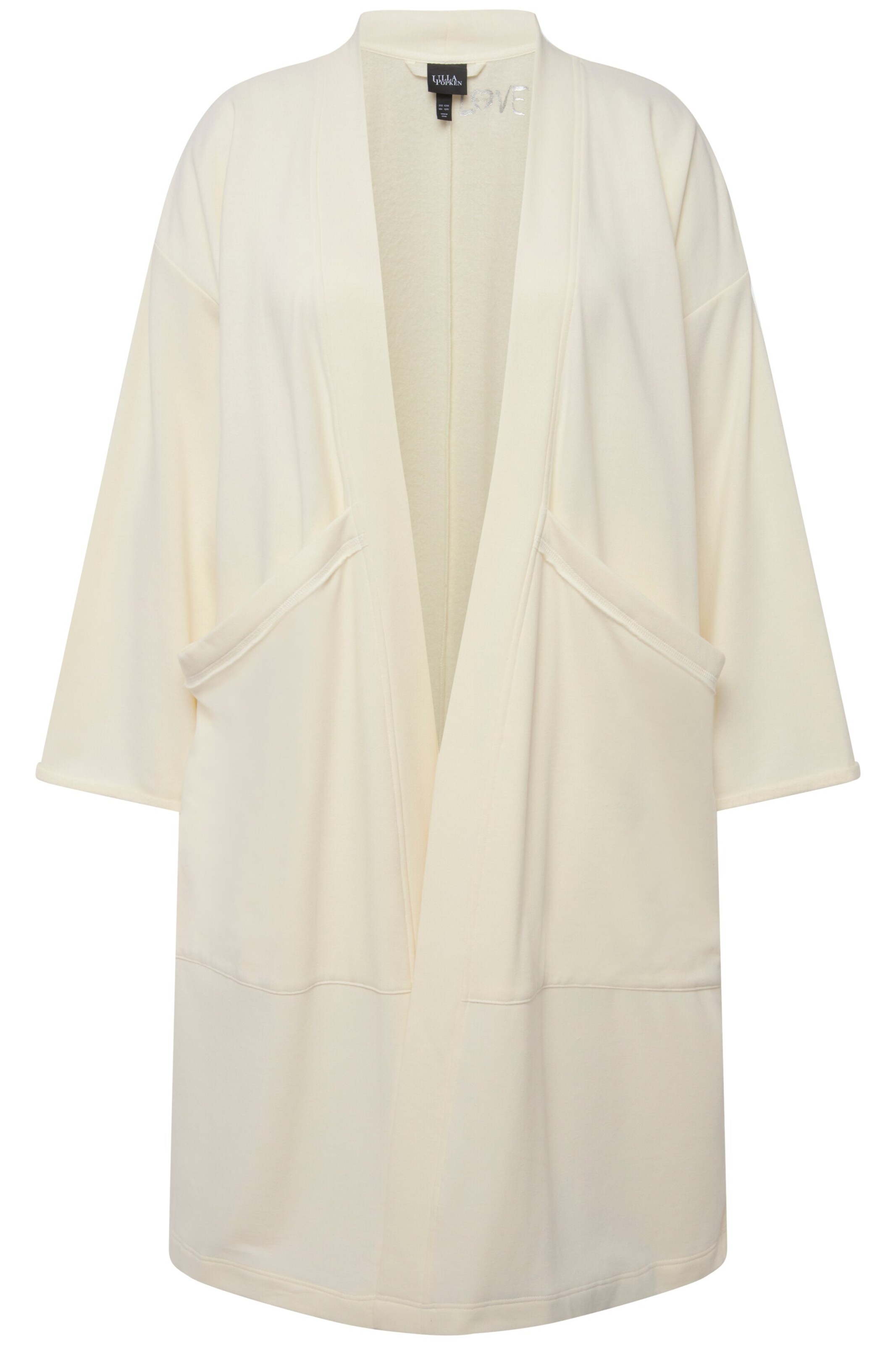 Ulla Popken Bathrobe short in White: front