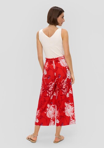 s.Oliver BLACK LABEL Wide leg Pants in Red