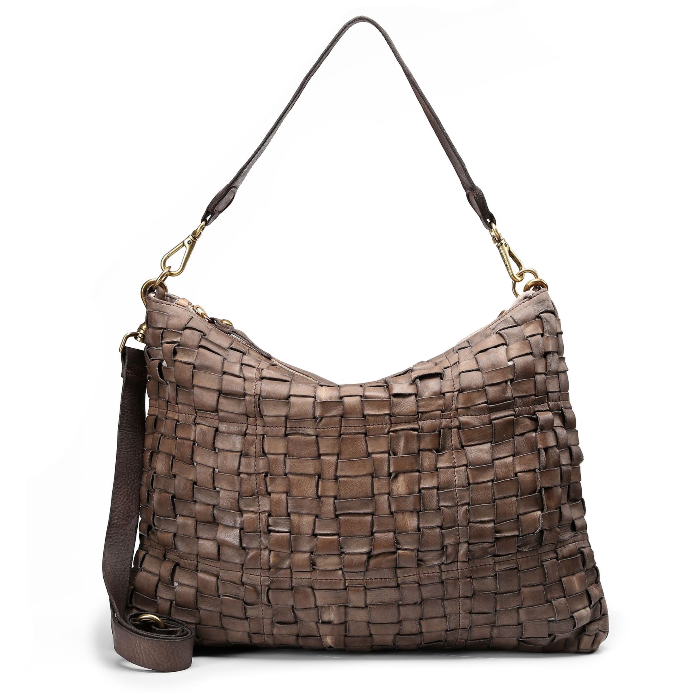 Campomaggi Schultertasche in Braun: Vorderseite