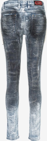 CIPO & BAXX Skinny Jeans 'Ripped-Off' in Blau