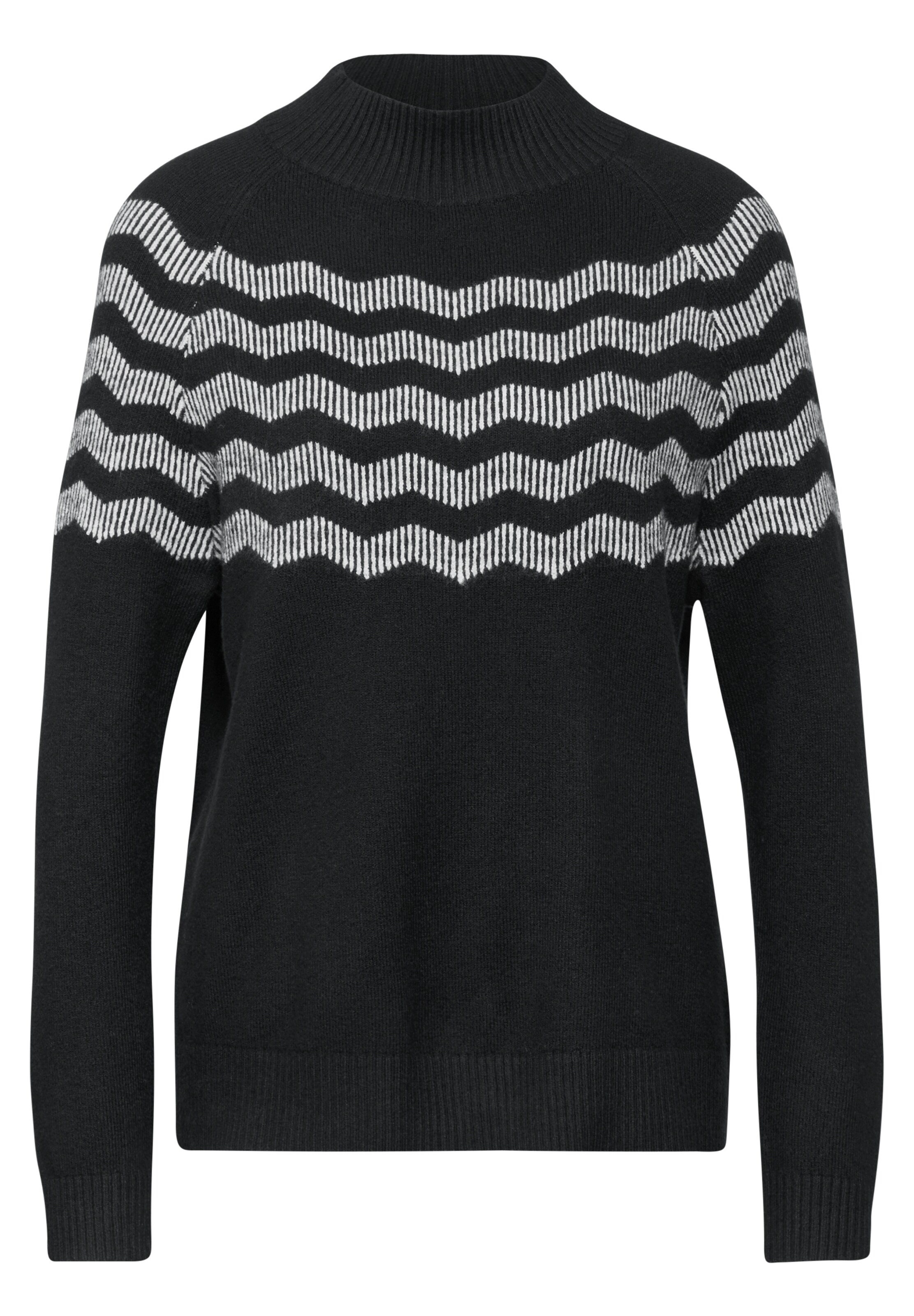 STREET ONE Pullover in Schwarz: Vorderseite