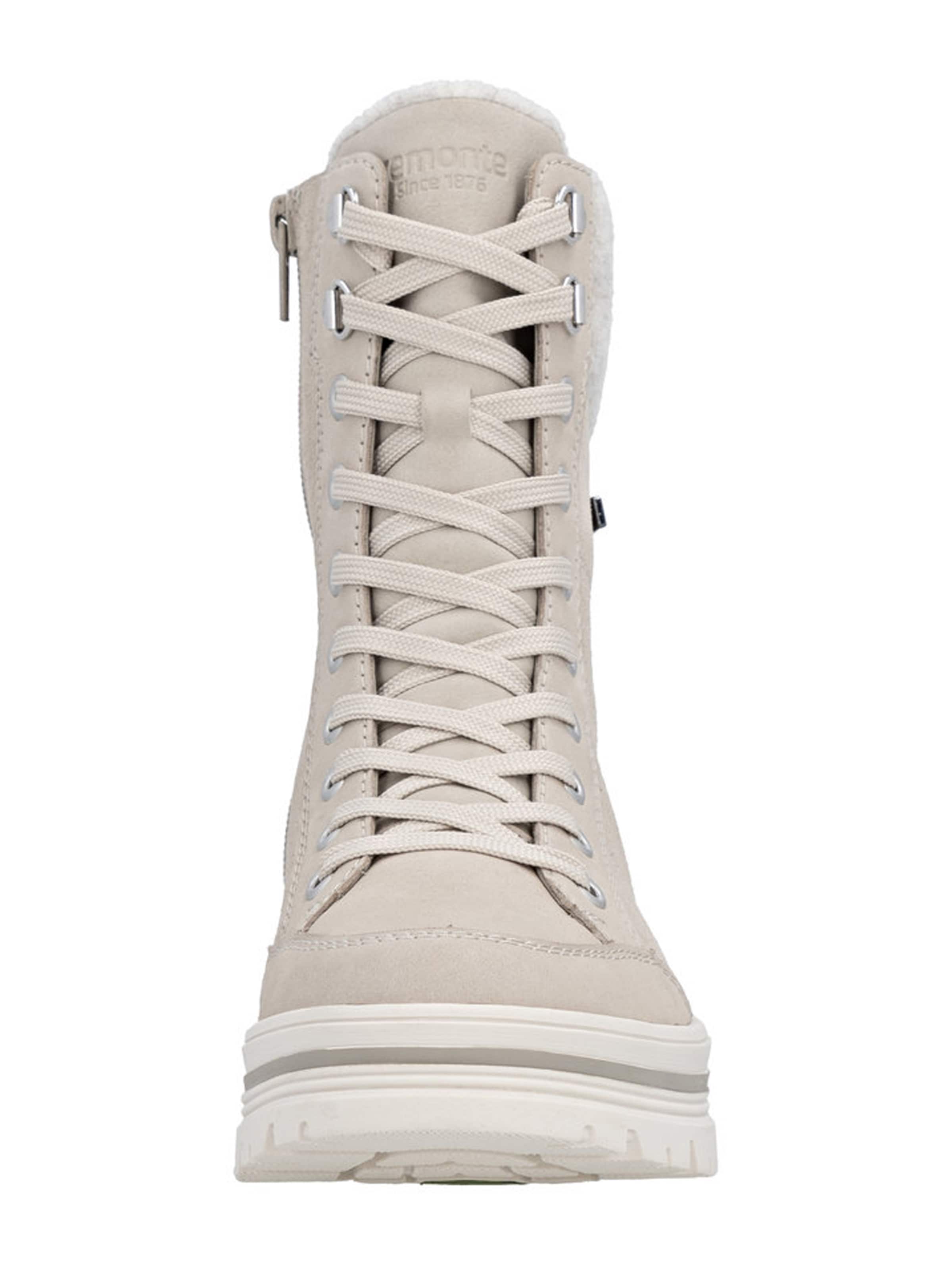 REMONTE Lace-up bootie in Beige