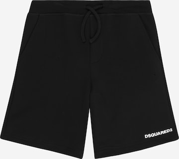 DSQUARED2 Regular Housut värissä musta: etupuoli