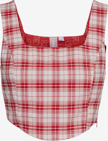 SOMETHINGNEW Top 'CHLOE' in Rood: voorkant