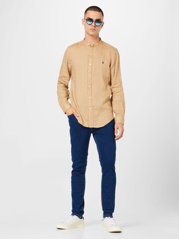 Polo Ralph Lauren Slim fit Overhemd in Beige