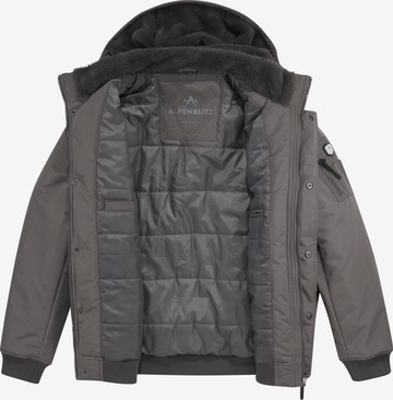 ALPENBLITZ Winter Parka in Grey: front