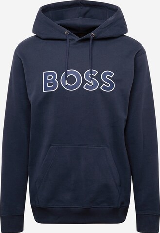 BOSS Sweatshirt 'Welogox' in Blue: front
