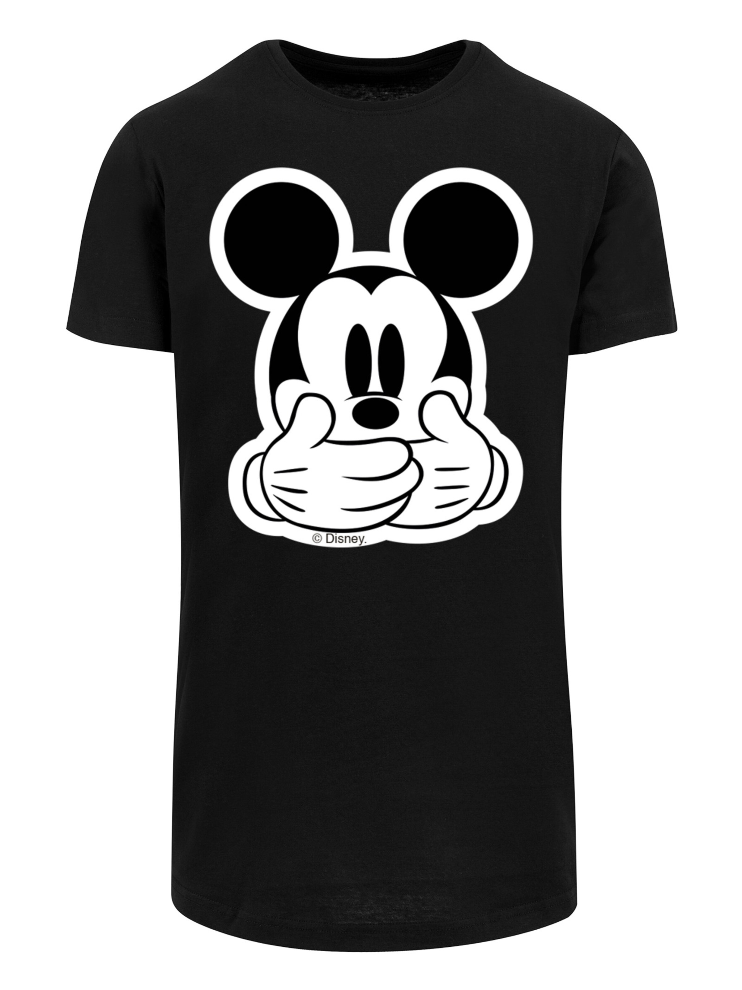 T-Shirt 'Disney Micky Maus Don’t Speak' F4NT4STIC en noir : devant