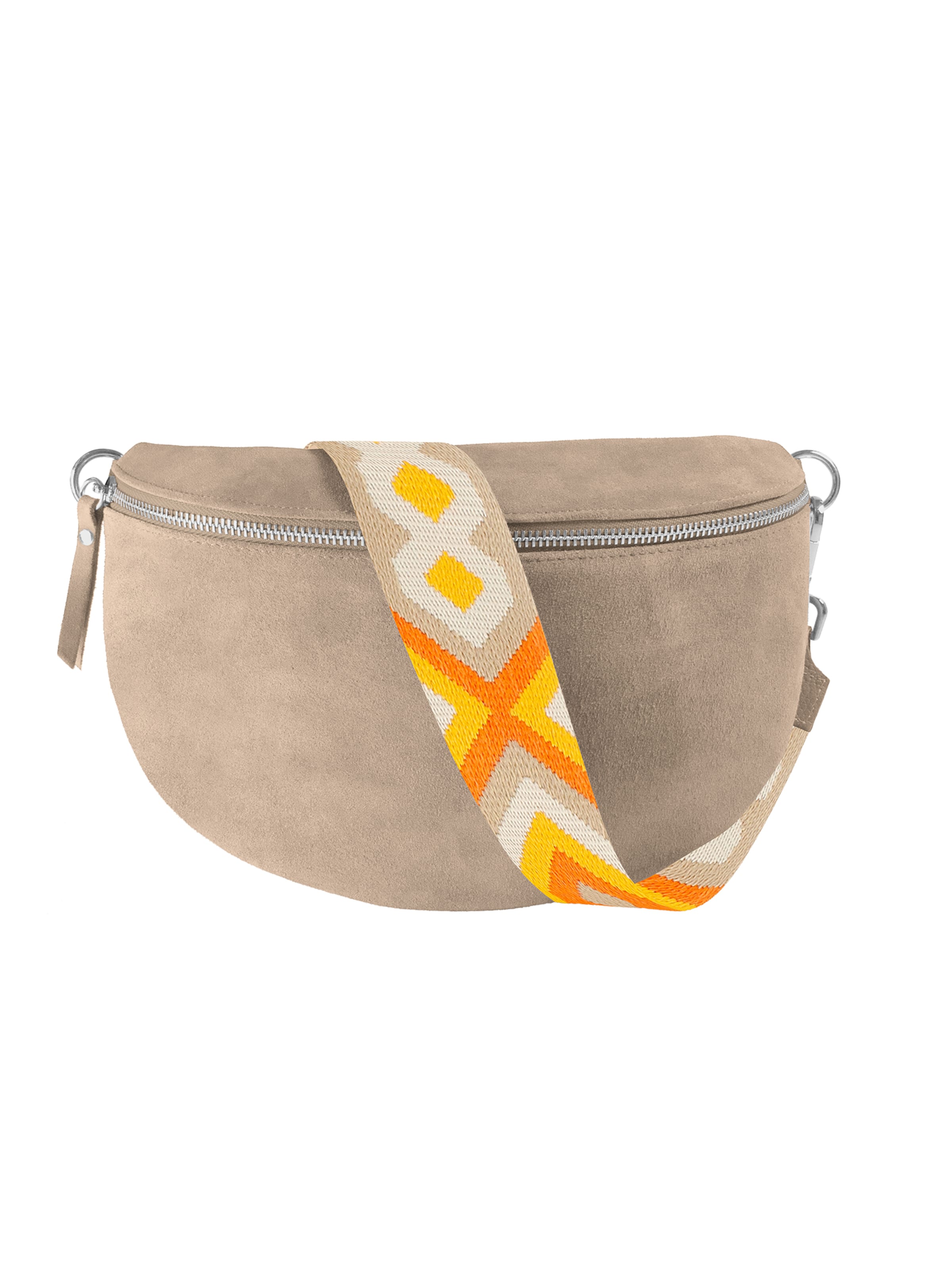 lePelou Gürteltasche 'ONDA large'‌‌‌‌ in Beige: Vorderseite