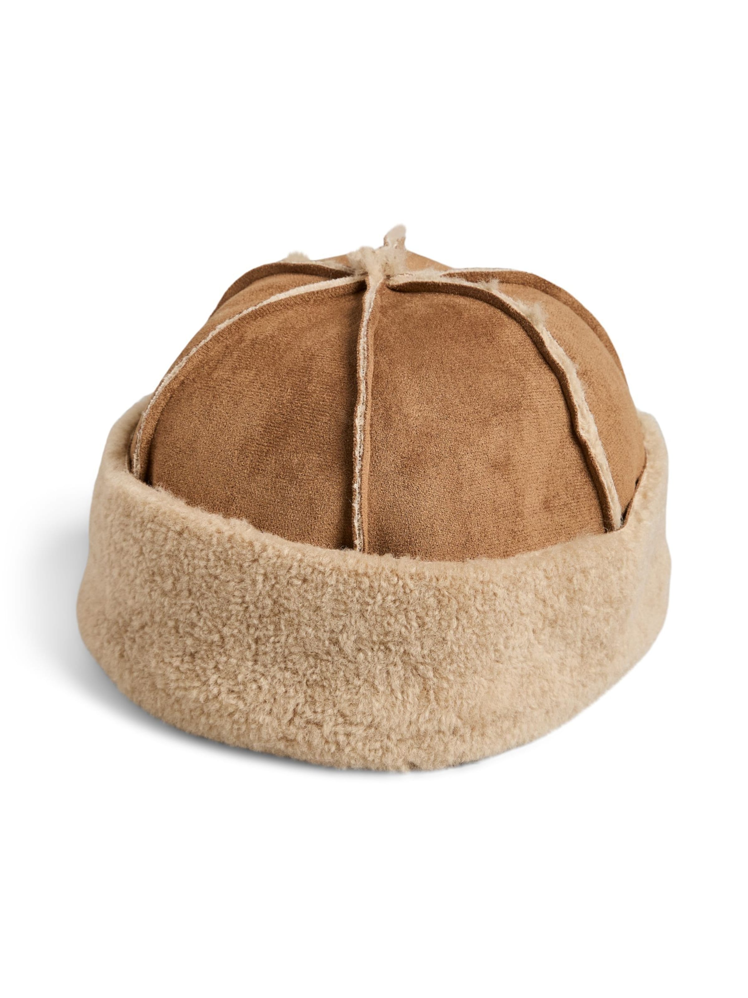 Bonnet 'PCArlo' PIECES en marron : devant