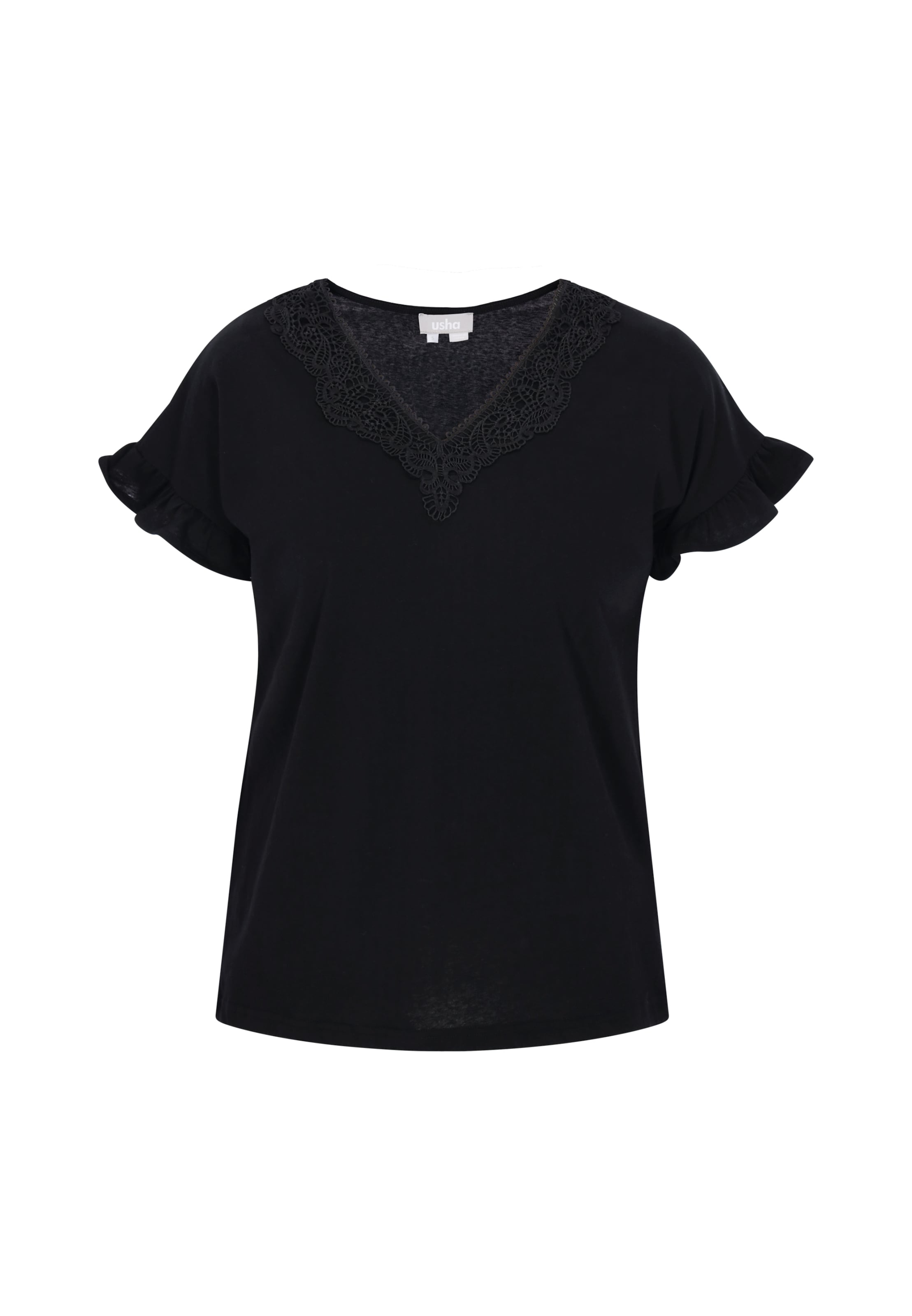 Chemisier Usha en noir : devant