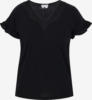 Chemisier Usha en noir : devant