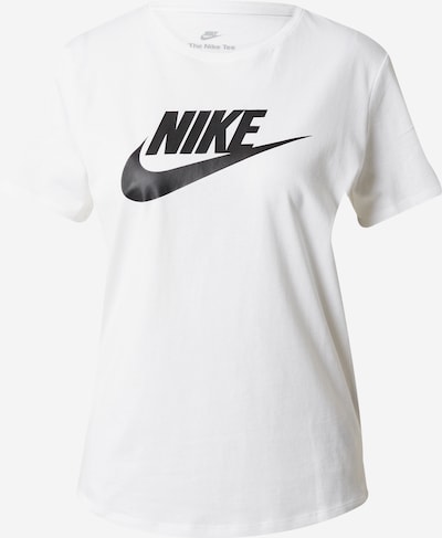 Nike Sportswear Functioneel shirt 'Essential' in de kleur Zwart / Wit, Productweergave